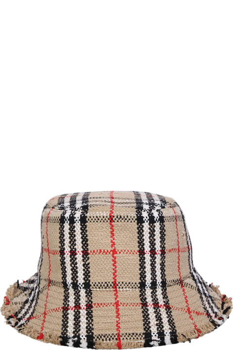 Hats for Women Burberry Tweed Bucket Hat