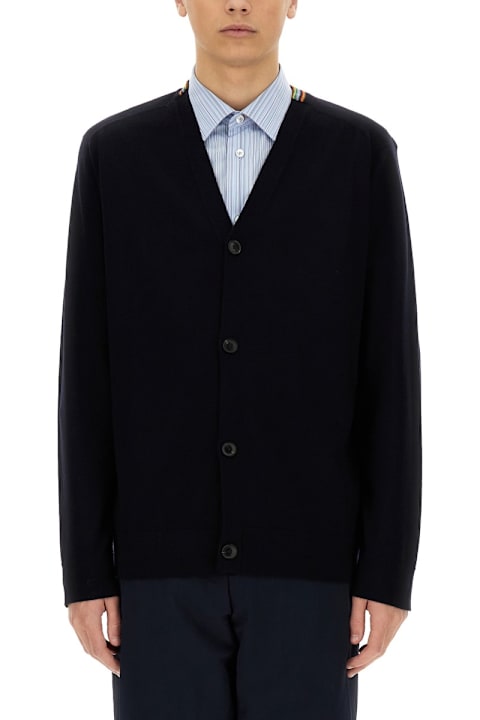 Paul Smith Sweaters for Men Paul Smith Merino Wool Cardigan