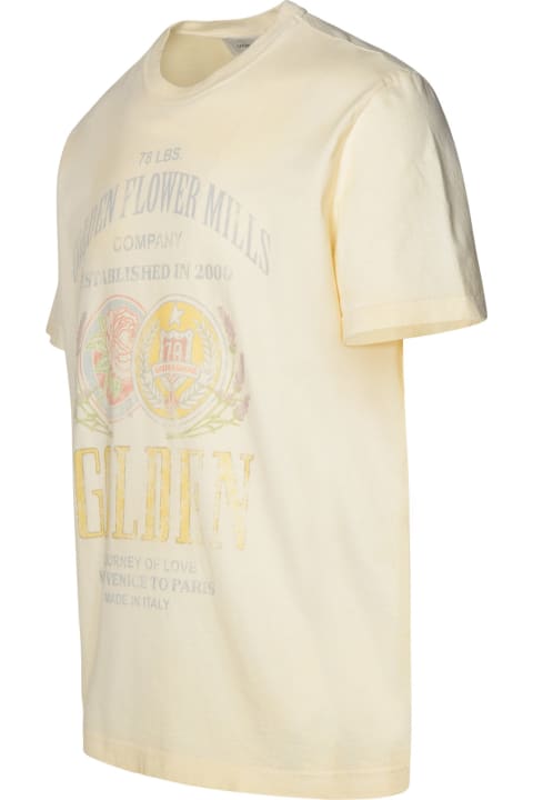 Golden Goose Sale for Men Golden Goose Ivory Cotton T-shirt