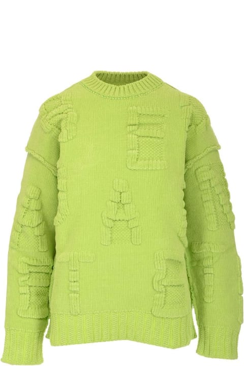 Clothing for Women Bottega Veneta Alphabet Motif Ribbedknit Jumper
