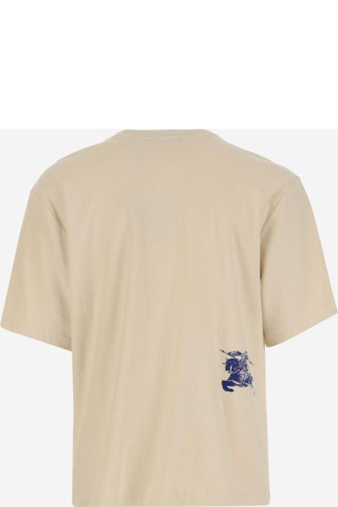 メンズ Burberryのトップス Burberry Cotton Terry T-shirt With Ekd