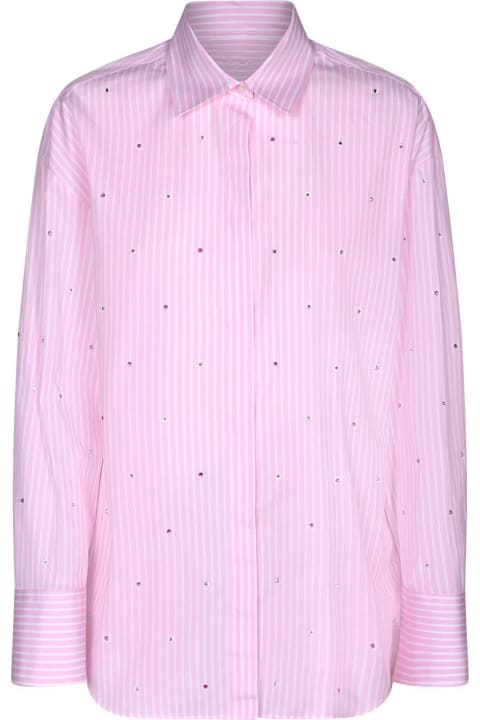 MSGM for Women MSGM Long Sleeved Embellished Striped Shirt