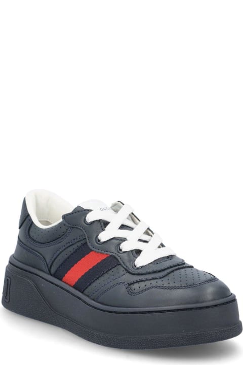 Shoes for Kids Gucci Web Detailed Low-top Sneakers