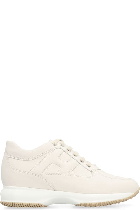 Hogan for Kids Hogan Interactive Leather Sneakers