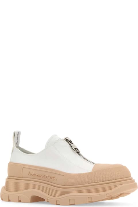 Wedges for Women Alexander McQueen Two-tone Canvas Tread Slick Sneakers