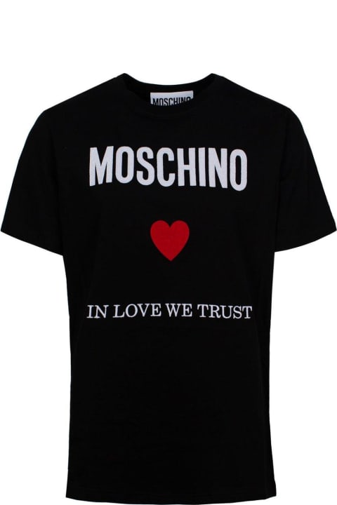 Moschino for Women Moschino Logo Printed Crewneck T-shirt