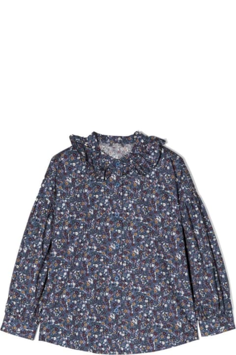 Homeware Il Gufo M/l Shirt Flowers And Ruffle Collar