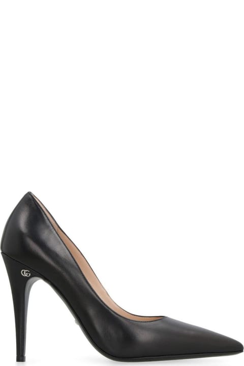 Gucci Sale for Women Gucci Logo Detailed Pointed-toe Pumps
