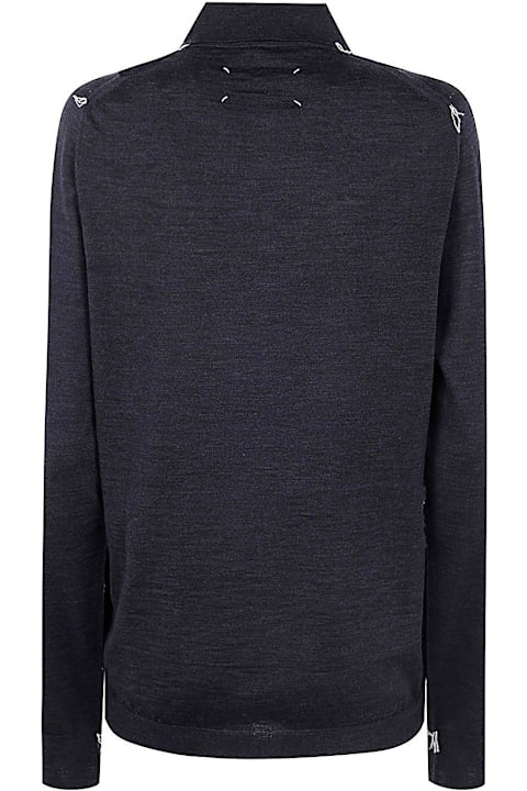 Homeware Maison Margiela Long-sleeved Knitted Polo Shirt