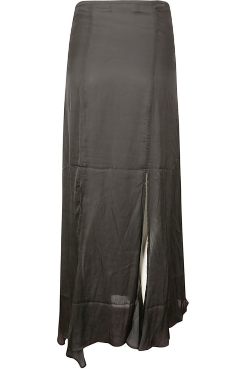 Fashion for Women Y/Project Asymmetric Hem Satin Maxi Skirt