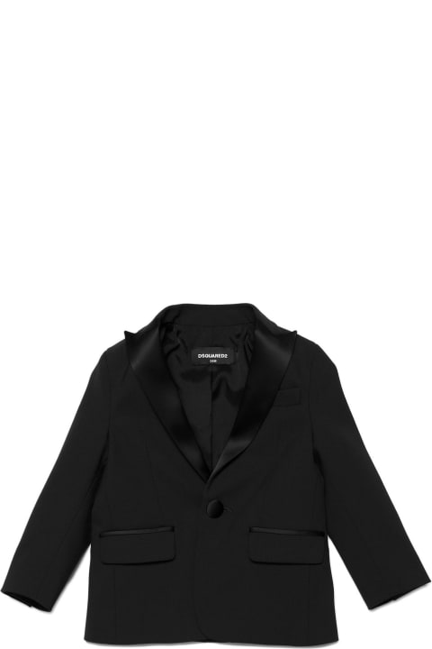 Coats & Jackets for Baby Boys Dsquared2 Giacca Monopetto In Lana