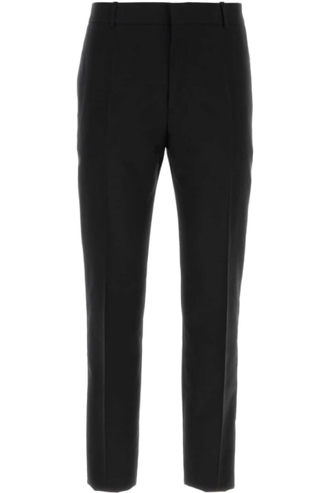 Alexander McQueen Pants for Men Alexander McQueen Black Gabardine Pant