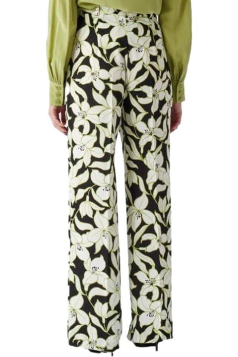 Max Mara Studio Pants & Shorts for Women Max Mara Studio Floral Printed High-waisted Pants
