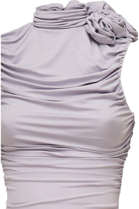 Dresses for Women Magda Butrym Ruffled Midi Dress With Turtleneck