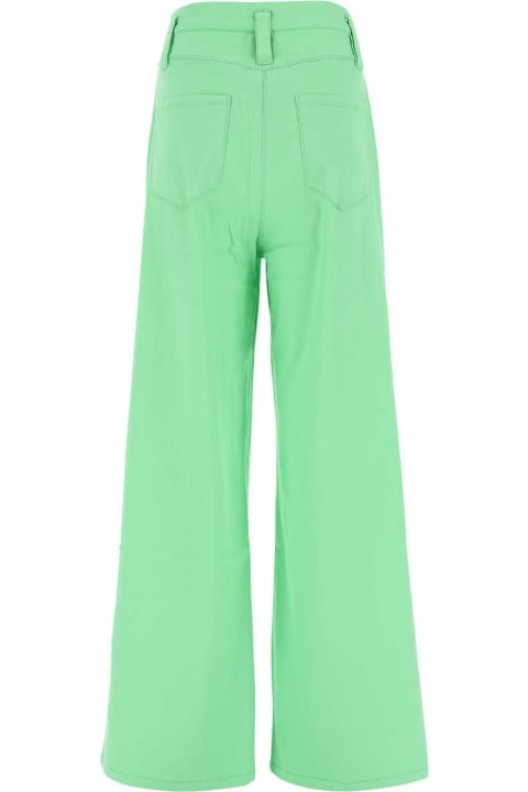 Rotate by Birger Christensen Pants & Shorts for Women Rotate by Birger Christensen Fluo Green Stretch Viscose Blend Pants