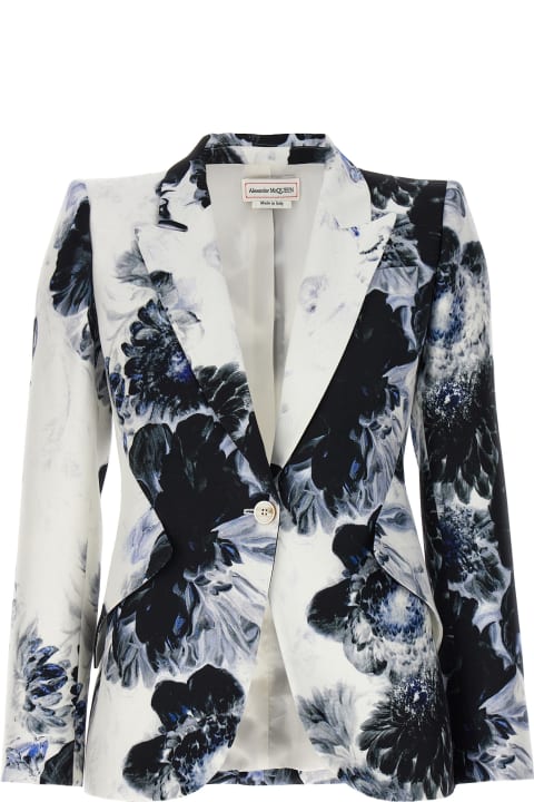 Statement Blazers for Women Alexander McQueen Peak Shld One Button Jacket