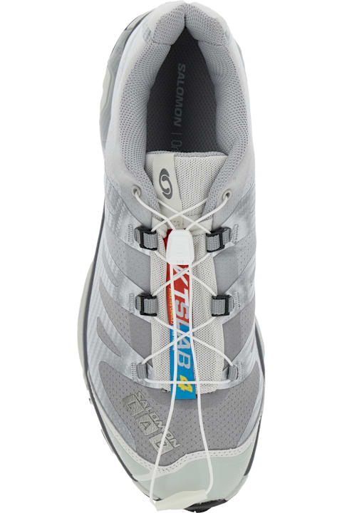 Salomon 'xt-6 S/lab' Silver Sneakers With Drawstring In Mesh