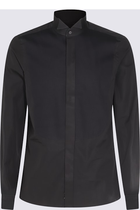 Canali for Men Canali Black Cotton Shirt