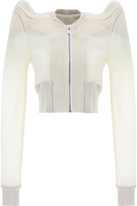 Rick Owens Coats & Jackets for Women Rick Owens Semi-transparent Leather Bomber Jacket