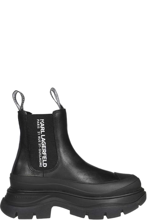 Karl Lagerfeld Boots for Women Karl Lagerfeld Leather Ankle Boots