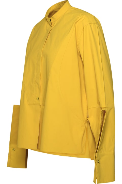 Jil Sander Topwear for Women Jil Sander Mustard Cotton Shirt