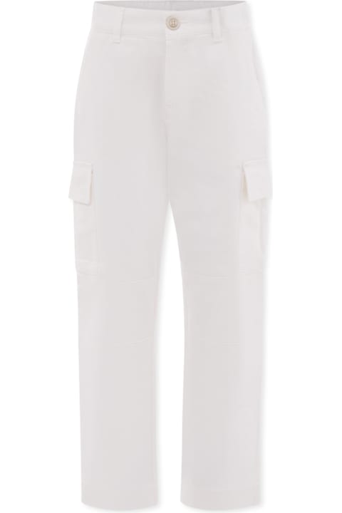 Eleventy for Boys Eleventy Ivory Trousers For Boy