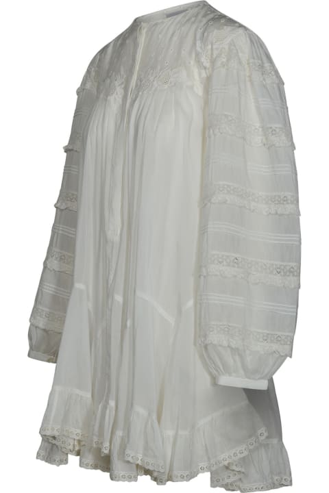 Isabel Marant Topwear for Women Isabel Marant 'gyliane' Dress In White Silk Blend