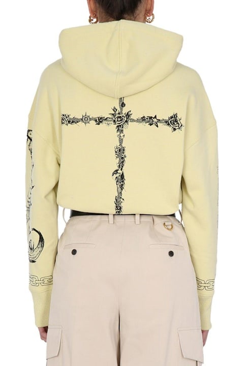 Homeware Givenchy Graphic Printed Cropped Hoodie