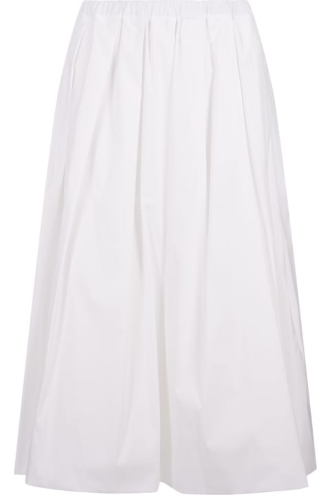 Fabiana Filippi Skirts for Women Fabiana Filippi White Poplin Midi Skirt