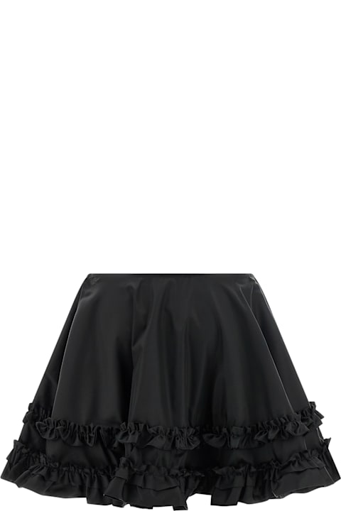 Homeware Ganni 'duchesse Nylon Mini Frill' Skirt
