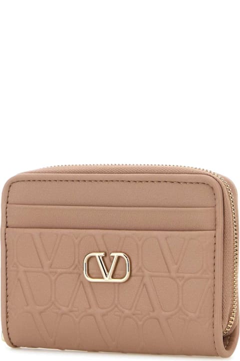 Valentino Garavani Accessories for Women Valentino Garavani Powder Pink Leather Wallet