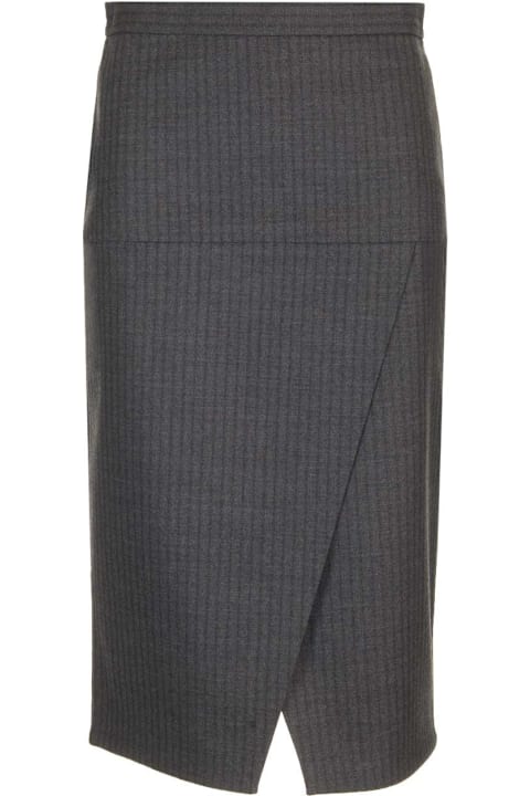 Fendi Skirts for Women Fendi Pinstriped Wool Pencil Skirt