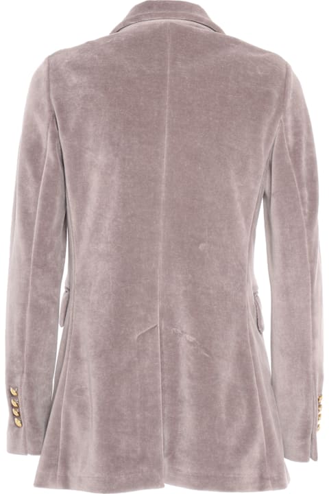 Circolo 1901 Clothing for Women Circolo 1901 Velvet Double Breasted Jacket