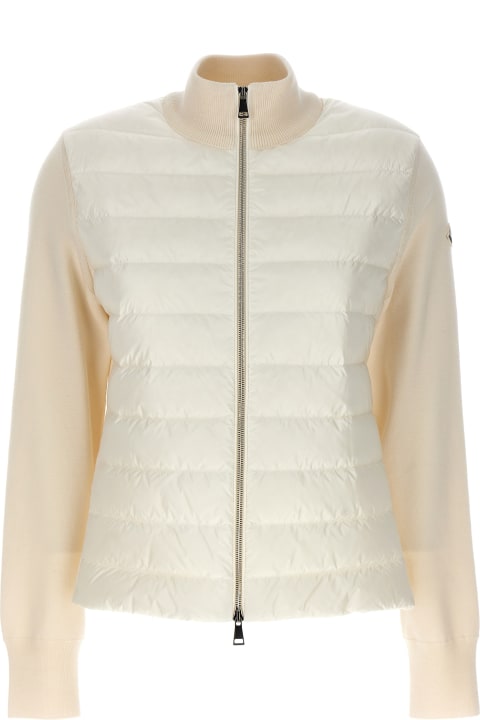 ウィメンズ Monclerのニットウェア Moncler Two-material Cardigan