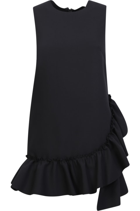 MSGM Dresses for Women MSGM Ruffled Black Minidress