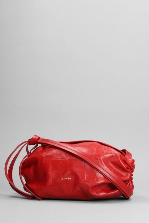ウィメンズ Jil Sanderのショルダーバッグ Jil Sander Shoulder Bag In Red Leather