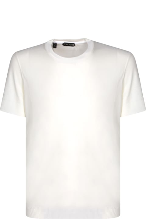 Tom Ford Clothing for Men Tom Ford Ribber White T-shirt