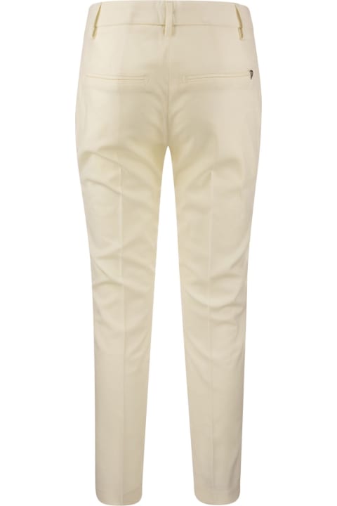 Fashion for Women Dondup Perfect - Wool Slim-fit Trousers