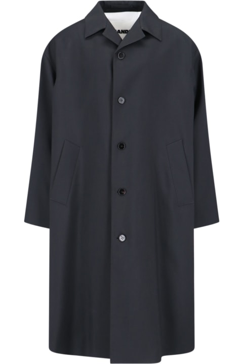 Jil Sander معاطف وجواكت لـ القسم الرجالي Jil Sander Single-breasted Wool Coat