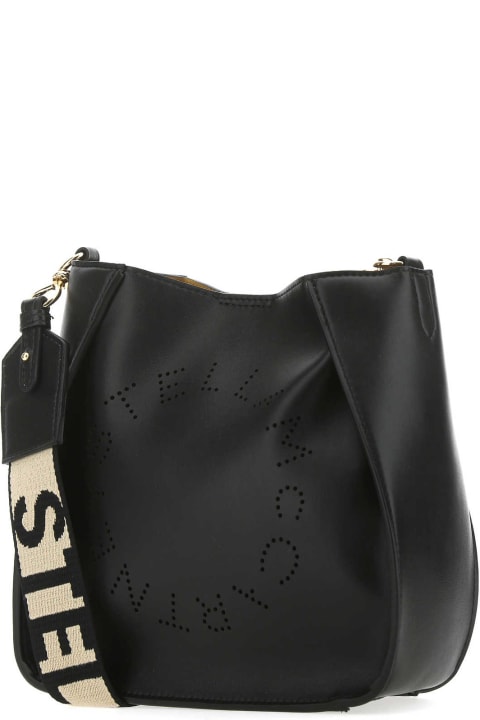 Stella McCartney Bags for Women Stella McCartney Black Alter Mat Stella Logo Crossbody Bag