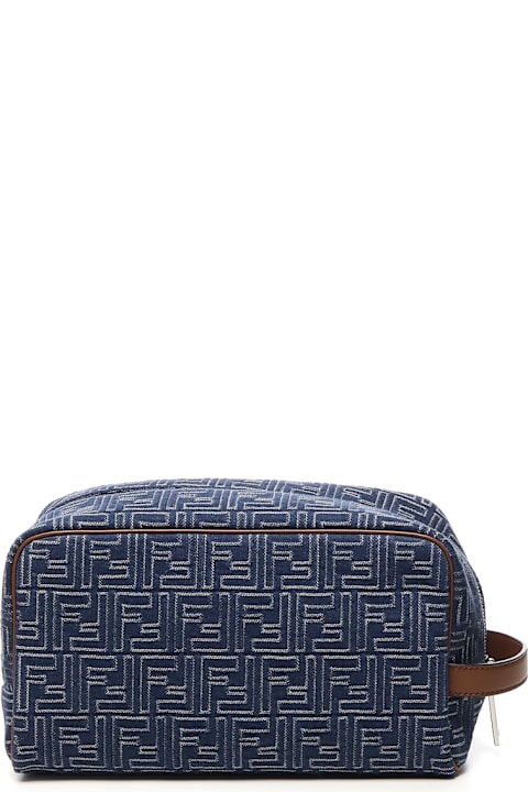 Fendi Men Fendi Beauty Case Medium Ff Jacquard
