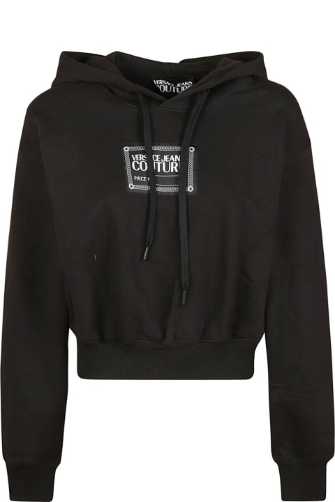 Couture Logo Patch Hooded Sweatshirt