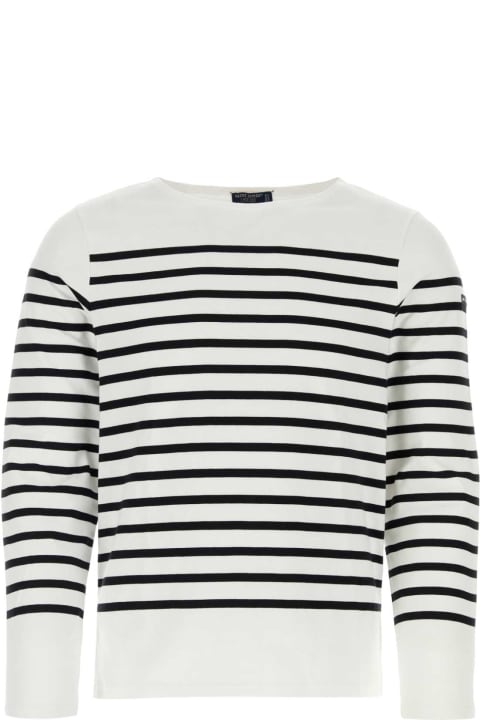 Saint James Sweaters for Men Saint James Embroidered Cotton Naval T-shirt