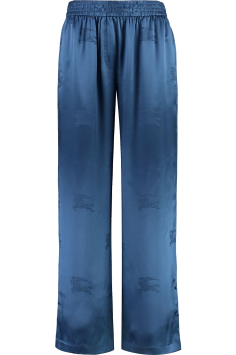 Burberry Pants & Shorts for Women Burberry Silk Trousers