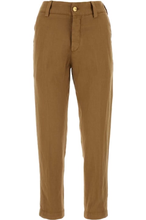 PT Torino Pants & Shorts for Women PT Torino Caramel Lyocell Blend Gio Pant