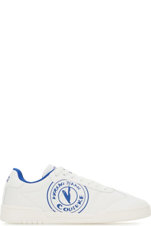 Versace Jeans Couture Sneakers for Men Versace Jeans Couture White Fabric Sneakers