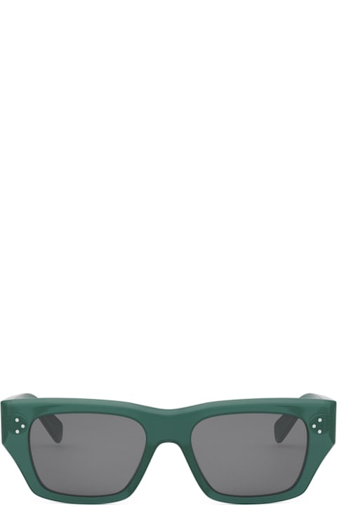 Eyewear for Men Celine Celine Cl40297u Celine 3 Dots 96a Verde Lucido Sunglasses