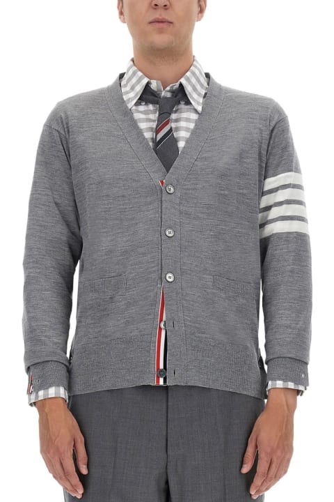 Thom Browne لـ Men Thom Browne 4bar Stripe Cardigan