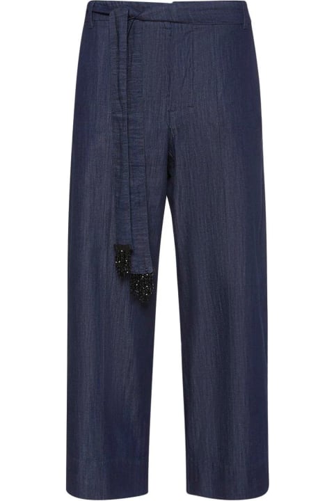 'S Max Mara Pants & Shorts for Women 'S Max Mara Belted Cropped Jeans Max Mara