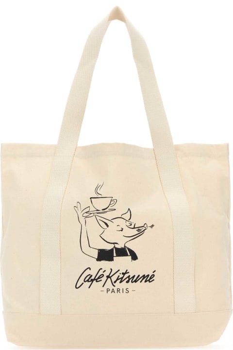 Homeware Maison Kitsuné Cream Canvas Shopping Bag